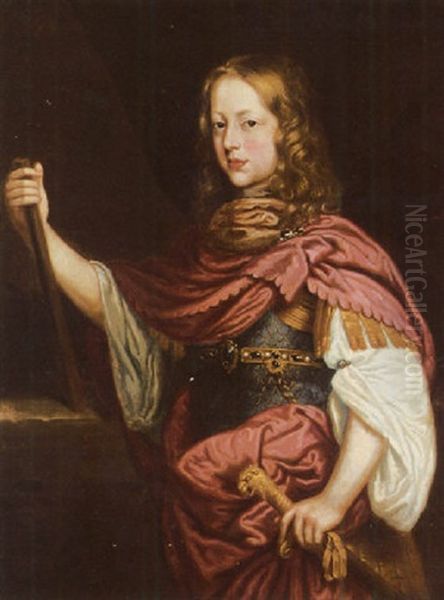 Portrait Of King William Iii Oil Painting by Abraham Raguineau