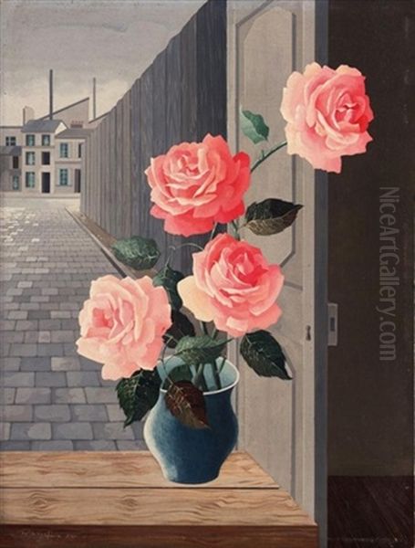 Roses Oil Painting by Ratislaw Rakoff