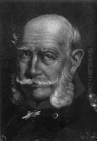 Portratkopf Wilhelms I Oil Painting by Georg Rall