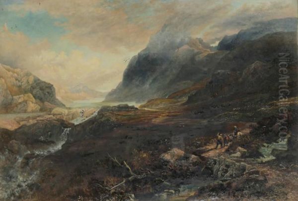 'ogwen Lake' Oil Painting by Richard Sebastian Bond