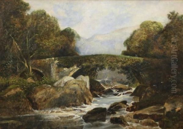 Ledder Bridge Oil Painting by Richard Sebastian Bond