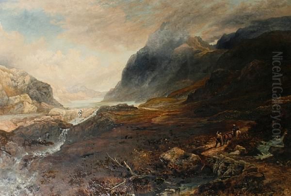 Ogwen Lake, North Wales Oil Painting by Richard Sebastian Bond