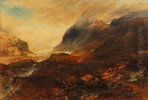 Ogwen Lake Oil Painting by Richard Sebastian Bond