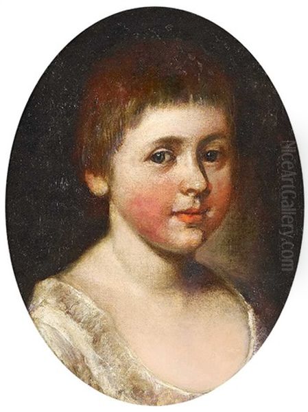 Kinderportrat Oil Painting by Johann Heinrich Ramberg