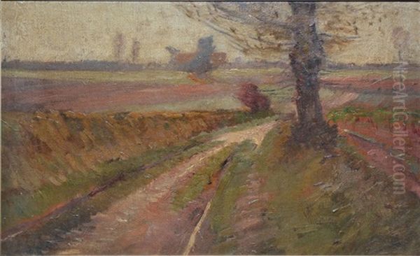 Chemin De Campagne Oil Painting by Jules Louis Rame