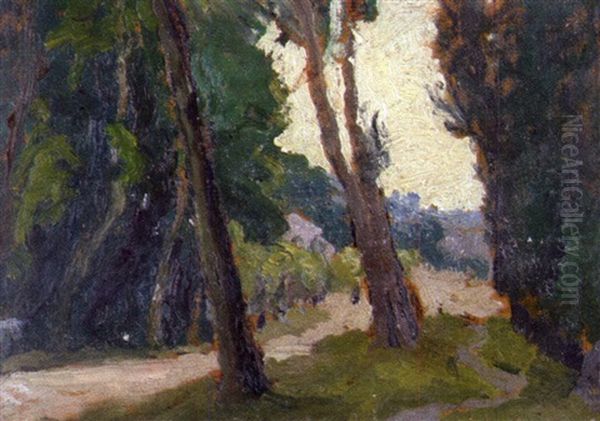 Chemin Sous Les Grands Arbres by Jules Louis Rame