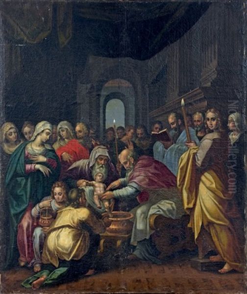 La Circoncision Oil Painting by Giovanni Battista Ramenghi