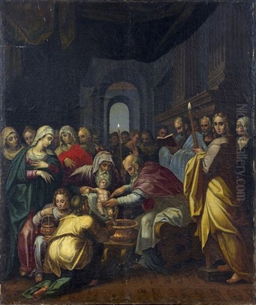 La Circoncision Oil Painting by Giovanni Battista Ramenghi