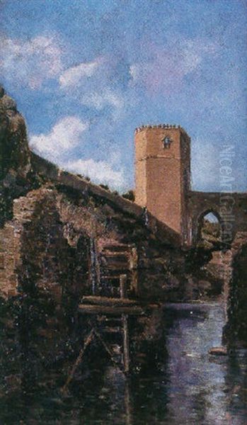 Puente De Toledo Oil Painting by Manuel Ramos Artal