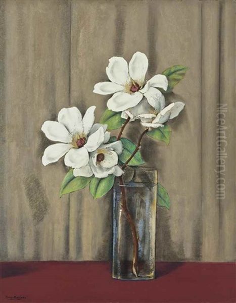 Still Life With Dogwood Blossom Oil Painting by Alfredo Ramos Martinez