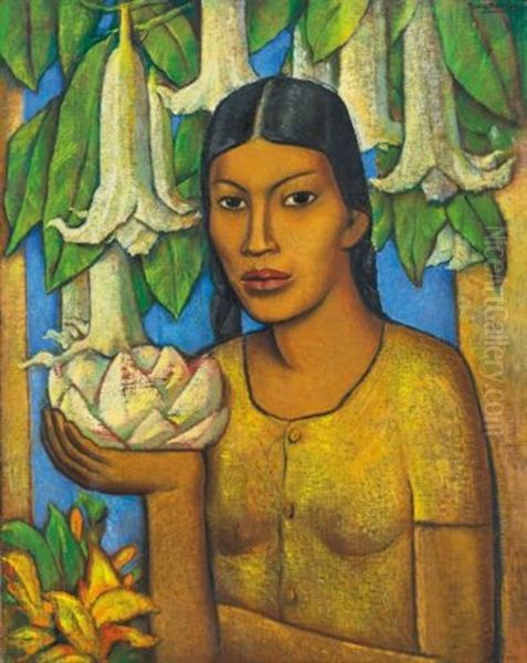 La India De Los Floripondios by Alfredo Ramos Martinez