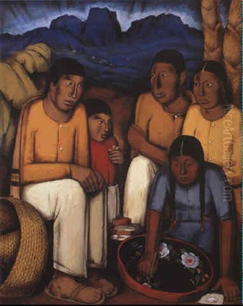 La Pintora De Uruapan Oil Painting by Alfredo Ramos Martinez