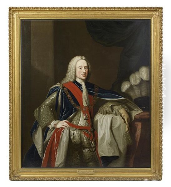 Portrait Of John Campbell, Second Duke Of Argyll & Greenwich Oil Painting by Allan Ramsay