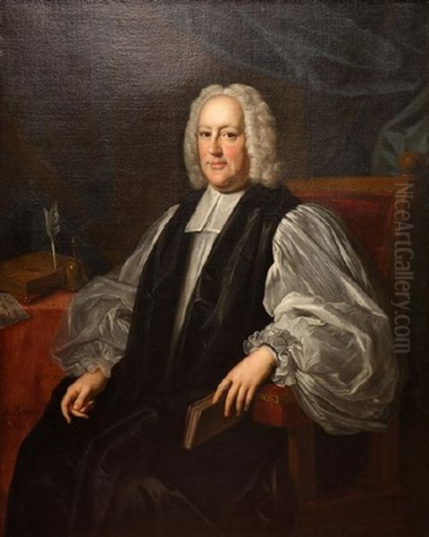 Thomas Herring Archbishop Of Canterbury Oil Painting by Allan Ramsay