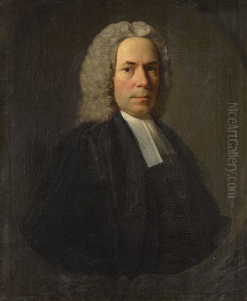 Portrait Of A Reverend, Traditionally Identified As The Reverend J. Moreton, Half-length Oil Painting by Allan Ramsay