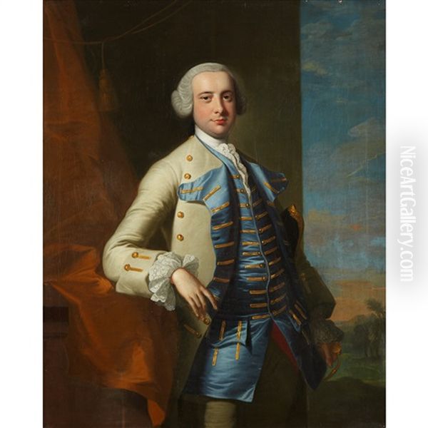 Portrait Of Sir William Temple, Three-quarter Length Oil Painting by Allan Ramsay