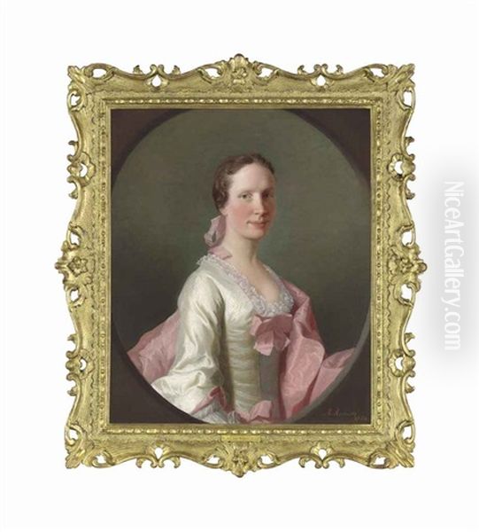 Portrait Of Cecilia Craigie (b. 1727) Oil Painting by Allan Ramsay