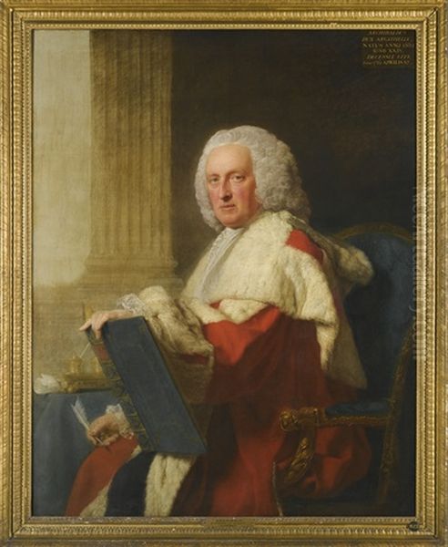 Portrait Of Archibald Campbell, 3rd Duke Of Argyll Oil Painting by Allan Ramsay