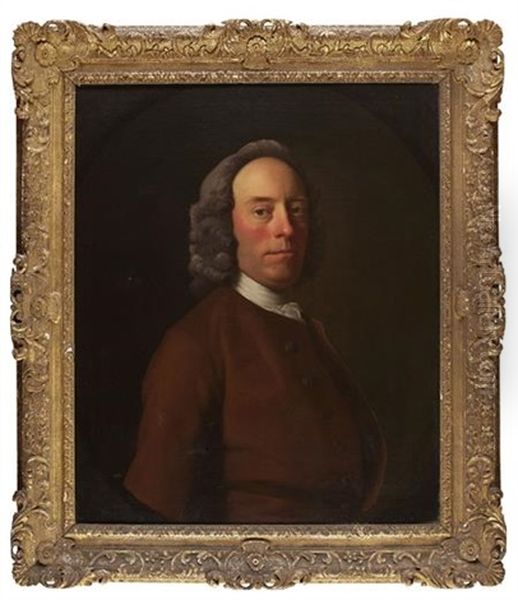 Portrait Of Thomas Shairp, 5th Laird Of Houston (d. 1772) Oil Painting by Allan Ramsay