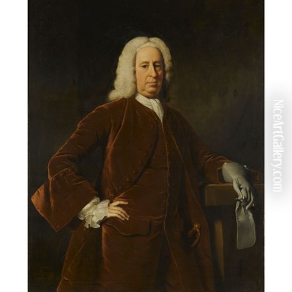 Portrait Of John Fitzgerald Villiers, 1st Earl Of Grandison (1692-1766) Oil Painting by Allan Ramsay