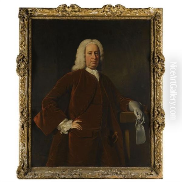 Portrait Of John Fitzgerald Villiers, 1st Earl Of Grandison Oil Painting by Allan Ramsay