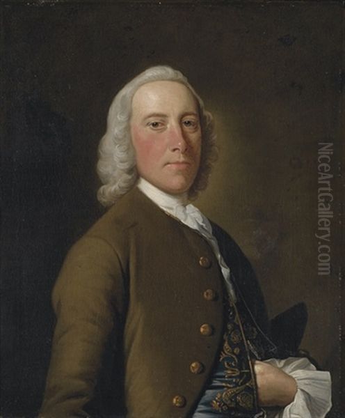 Portrait Of A Gentleman (mr. Dunn?) Oil Painting by Allan Ramsay