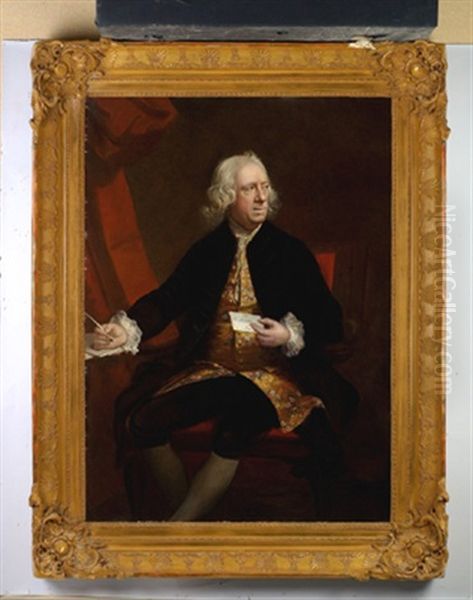 Bildnis Eines Mr. Ranite (?) Oil Painting by Allan Ramsay