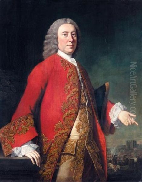 Portrait Of General James Grant (1720-1806) Oil Painting by Allan Ramsay