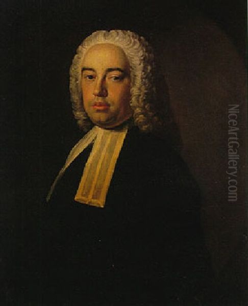 Portrait Of A Cleric Oil Painting by Allan Ramsay