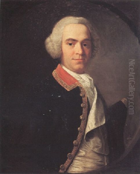 Portait Of A Gentleman (admiral Bridge?) Oil Painting by Allan Ramsay