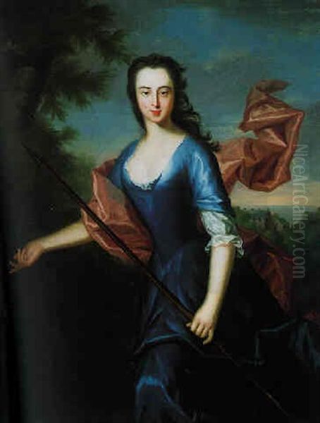 Portrait Of Catherine Hall Of Dunglass Oil Painting by Allan Ramsay