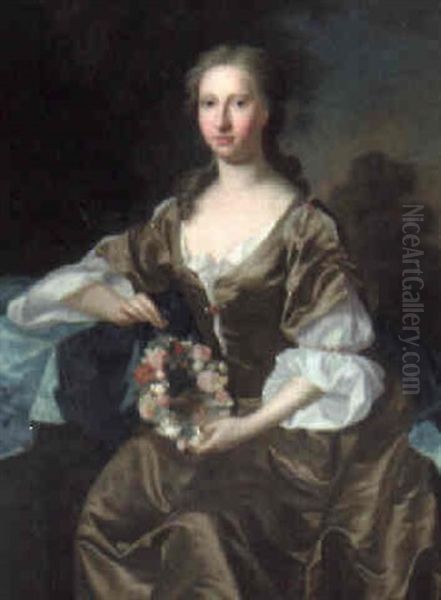 Portrait Of Clementina Walkinshaw (c.1726-1802) Oil Painting by Allan Ramsay