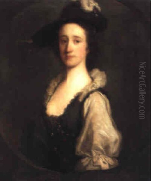 Bildnis Der Mrs. Bate Oil Painting by Allan Ramsay