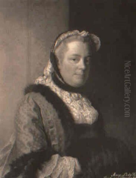 Portrait Of Lady Mary Hervey Oil Painting by Allan Ramsay