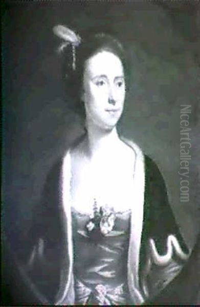 Portrait Of Mrs. Mossman Of Alkington Hall, Shropshire Oil Painting by Allan Ramsay