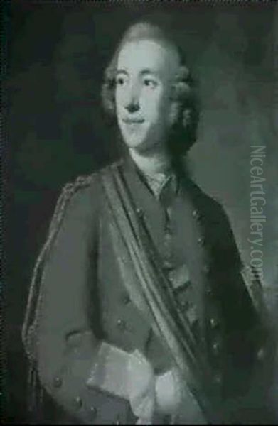 Portrait Of An Officier Oil Painting by Allan Ramsay