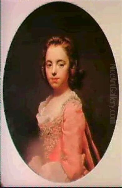 Portrait Of May Maxwell, Latercountes Of Sutherland, When A Child Oil Painting by Allan Ramsay