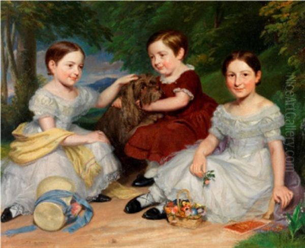 Les Trois Soeurs Oil Painting by James Ramsay