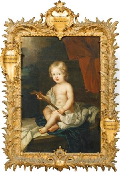 Portrait D'enfant En Saint Jean-baptiste Oil Painting by Jean Ranc