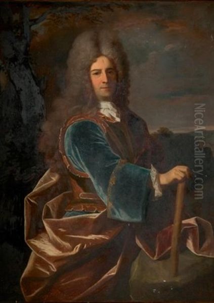 Portrait D'homme Oil Painting by Jean Ranc