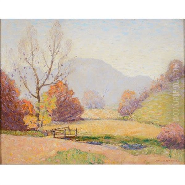 Landscape With Bridge Oil Painting by Paul A. Randall