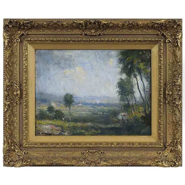 Tropical Landscape Oil Painting by Henry Ward Ranger