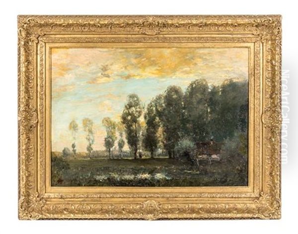 Forest Scene Oil Painting by Henry Ward Ranger