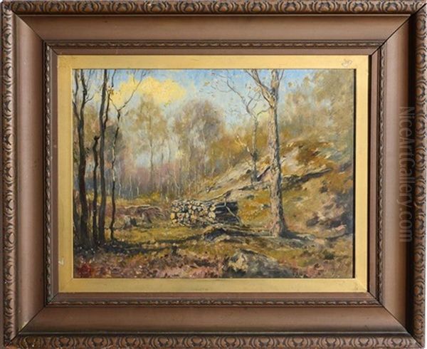 Adirondack Scene Oil Painting by Henry Ward Ranger