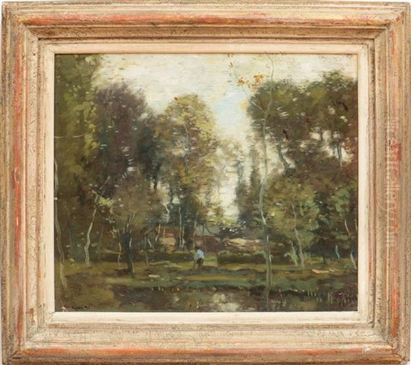 Landscape With Figure Oil Painting by Henry Ward Ranger