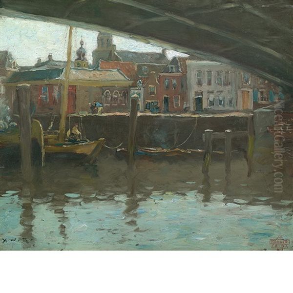 Underneath The Bridge, Amsterdam Oil Painting by Henry Ward Ranger