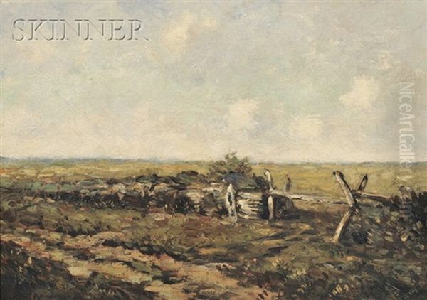 Gate In The Meadow Wall Oil Painting by Henry Ward Ranger