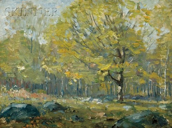 Woodlands In Spring Oil Painting by Henry Ward Ranger