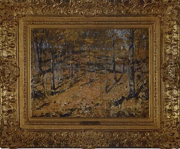 Autumn Woods Oil Painting by Henry Ward Ranger