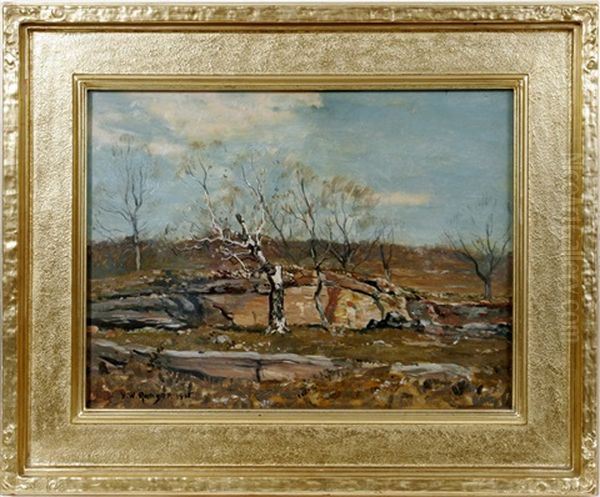 Early Spring Landscape Oil Painting by Henry Ward Ranger